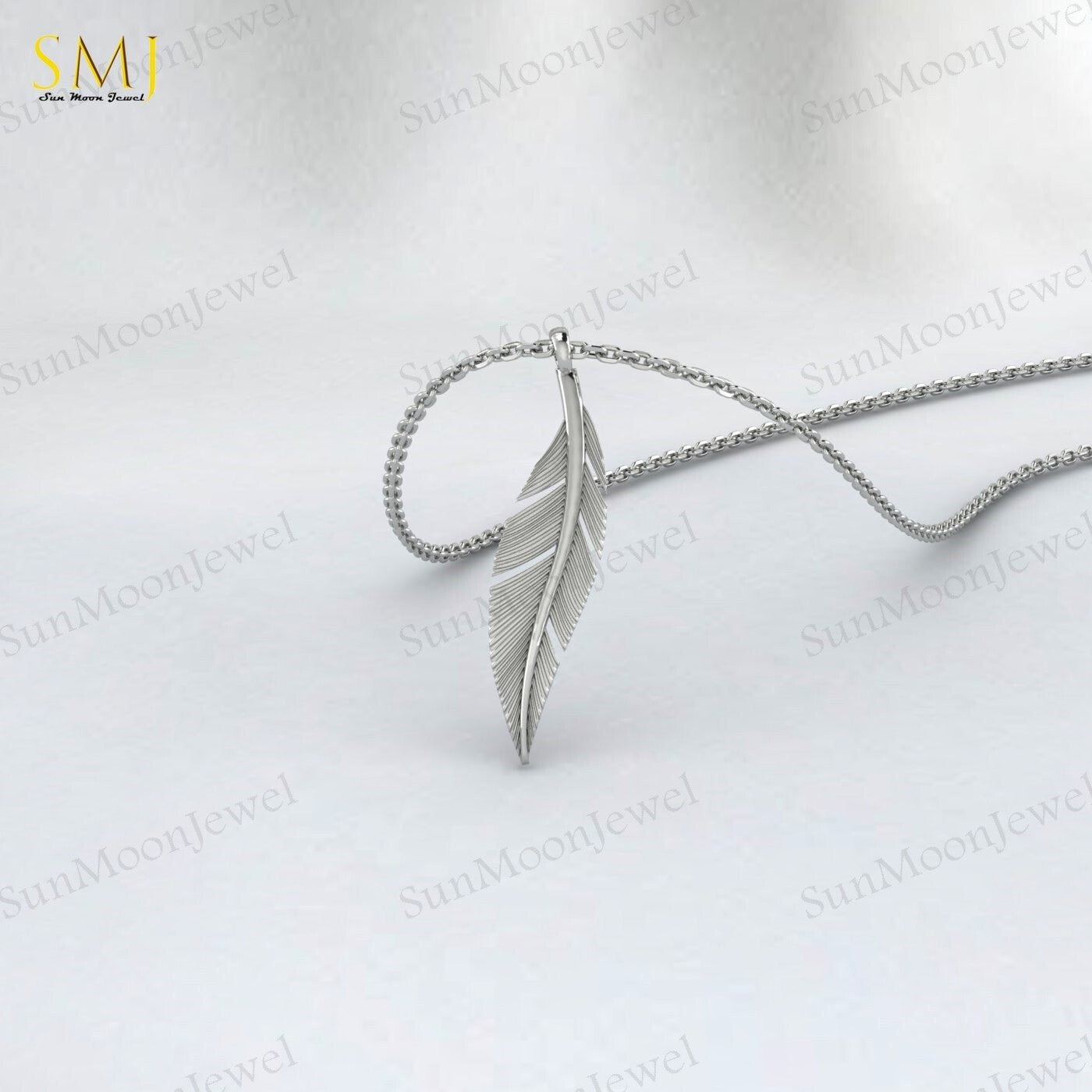 Fine Silver Wing Pendant Mens Wing Necklace Gold Feather Pendant Leaf Necklace
