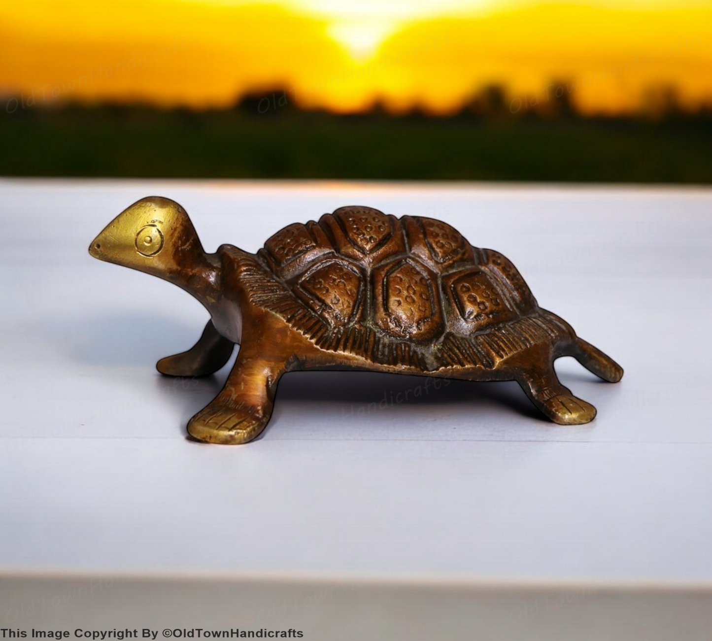 Brass Turtle Vaastu Feng Shui Antique Look tortoises Decorative Handicraft Gift