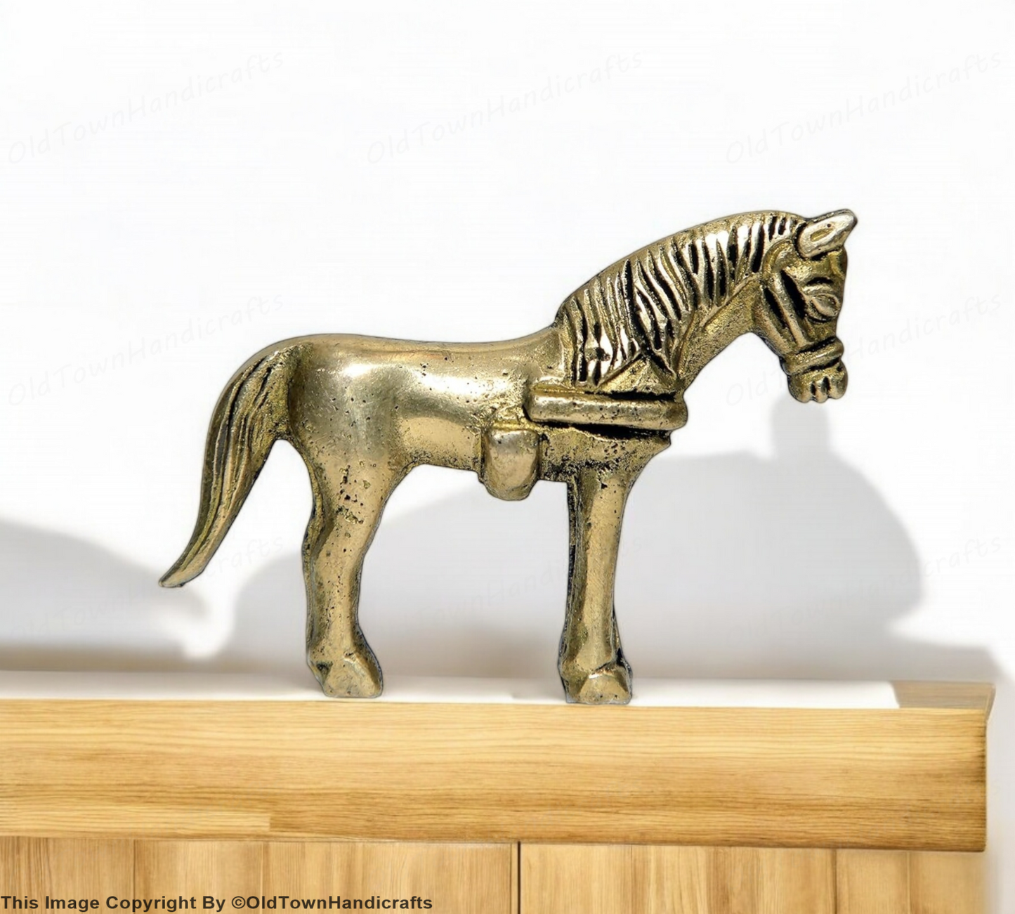 Brass Horse Statue Home Decor Vastu Showpiece Horse Collectible Gift Handicraft