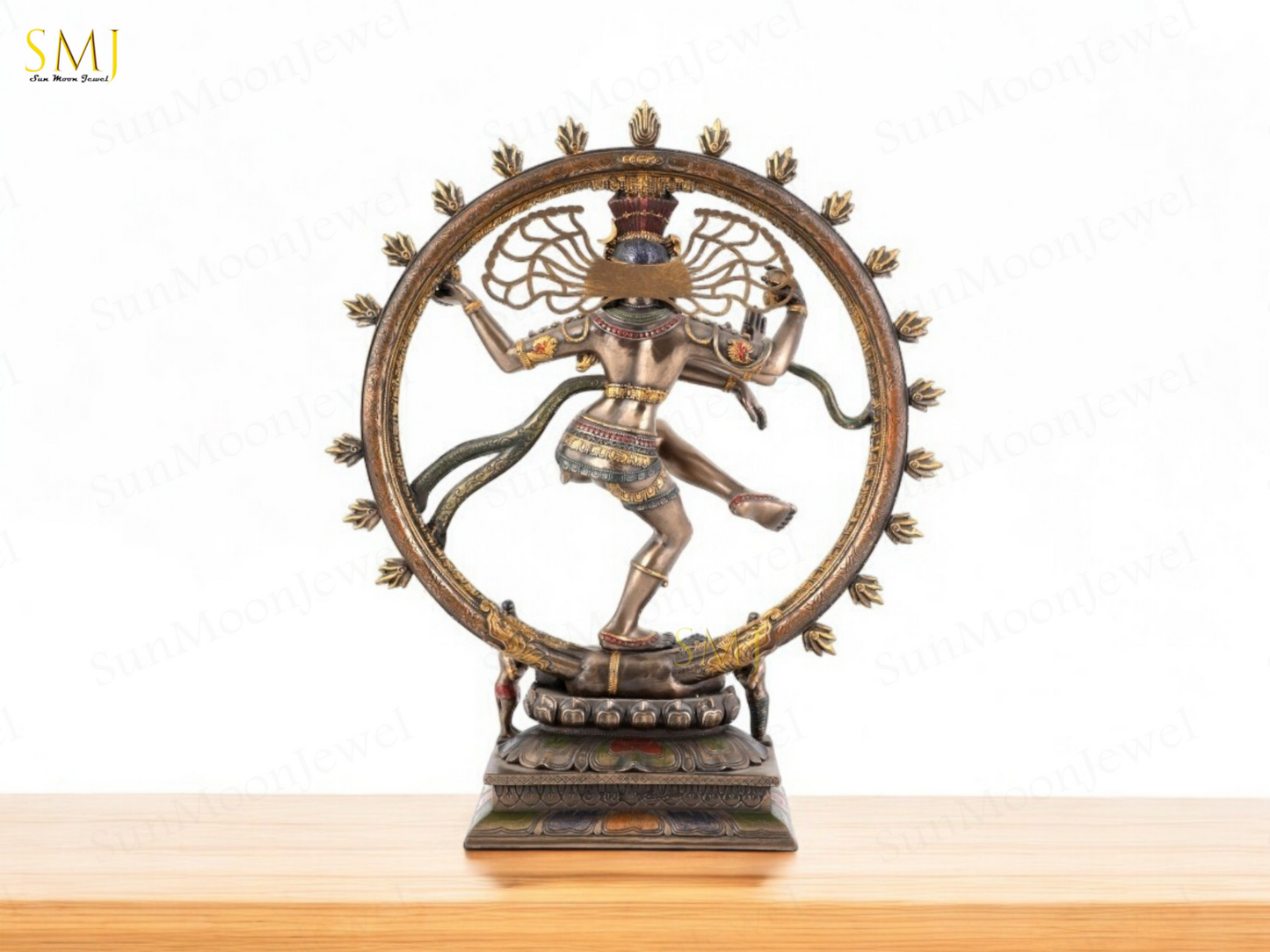 Copper Finish Nataraj Statue Copper Finish Divine Dancing Shiva Showpiece Gift