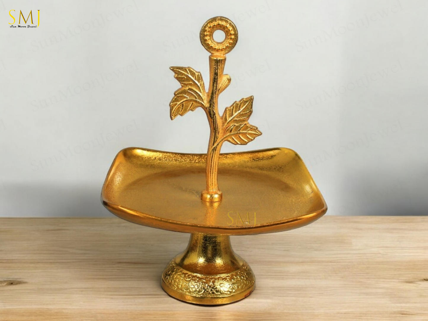 Golden Plated Aluminium Serving Tray Brass Gold Platter Serving Tray Decor Home