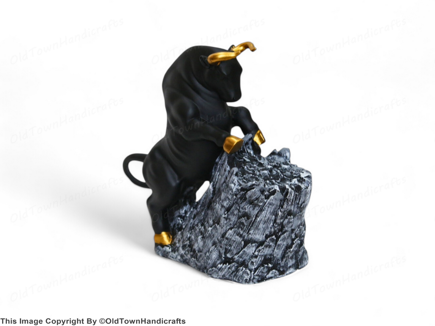 Antique Bull Showpiece Statue Elegant Home Decor Gift for Any Occasion Animal