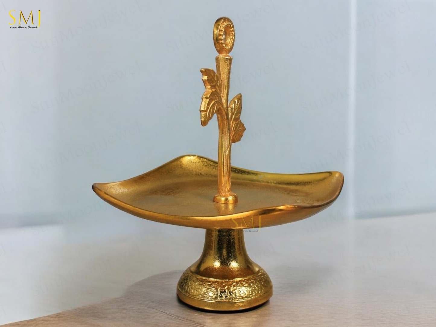 Golden Plated Aluminium Serving Tray Brass Gold Platter Serving Tray Decor Home