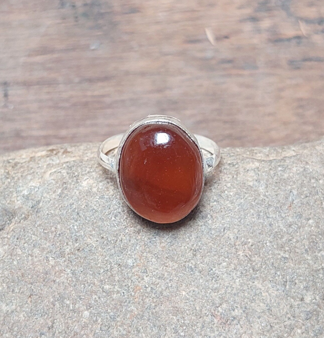 Delicate Womens Red Carnelian Gemstone 925 Sterling Silver Rings, Everyday Rings