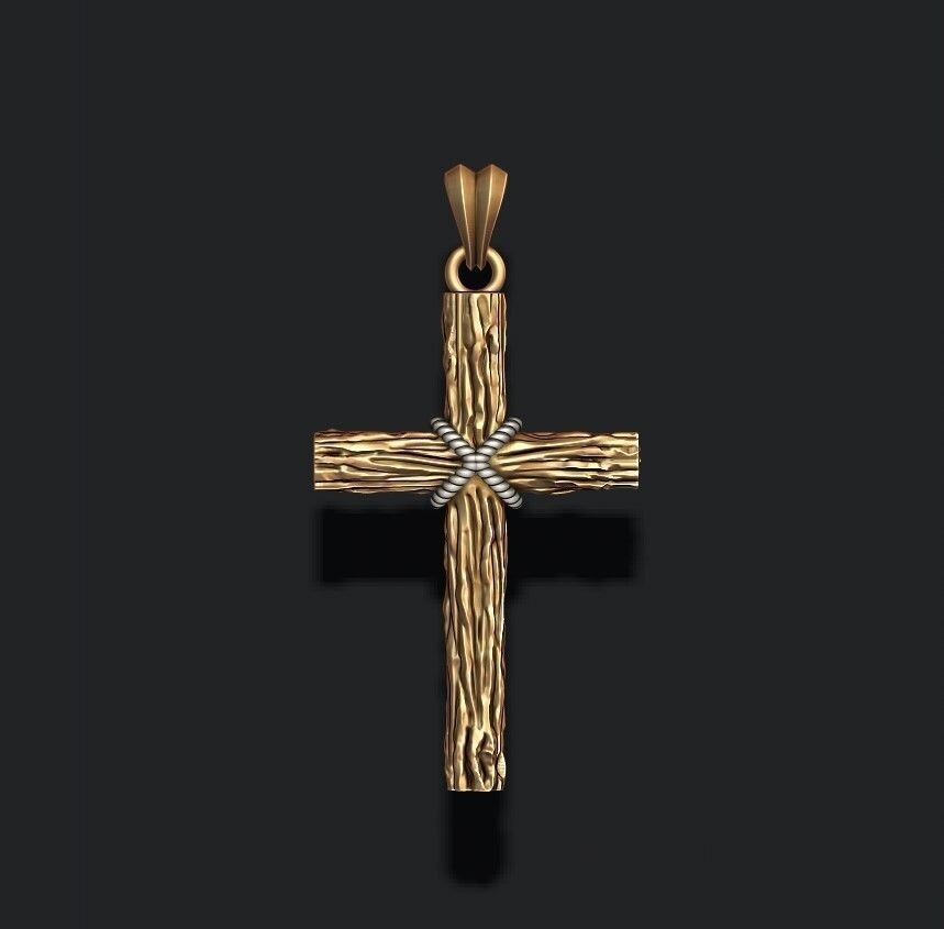 Classic Cross Pendant Brass Religious Jewelry Gift for Men Women Cross Necklace