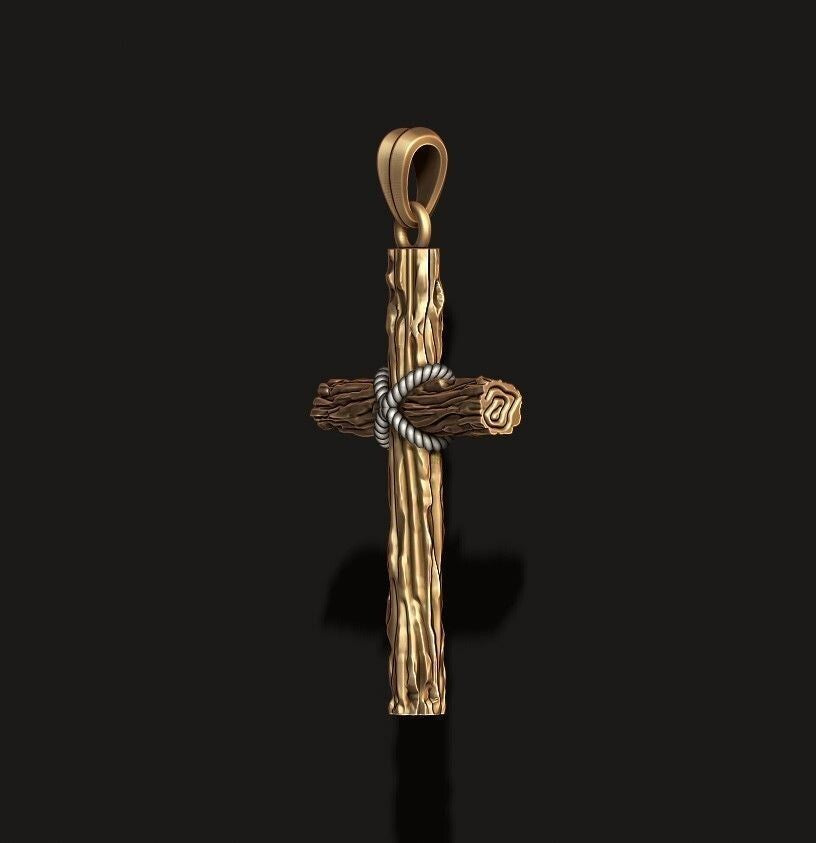 Classic Cross Pendant Brass Religious Jewelry Gift for Men Women Cross Necklace