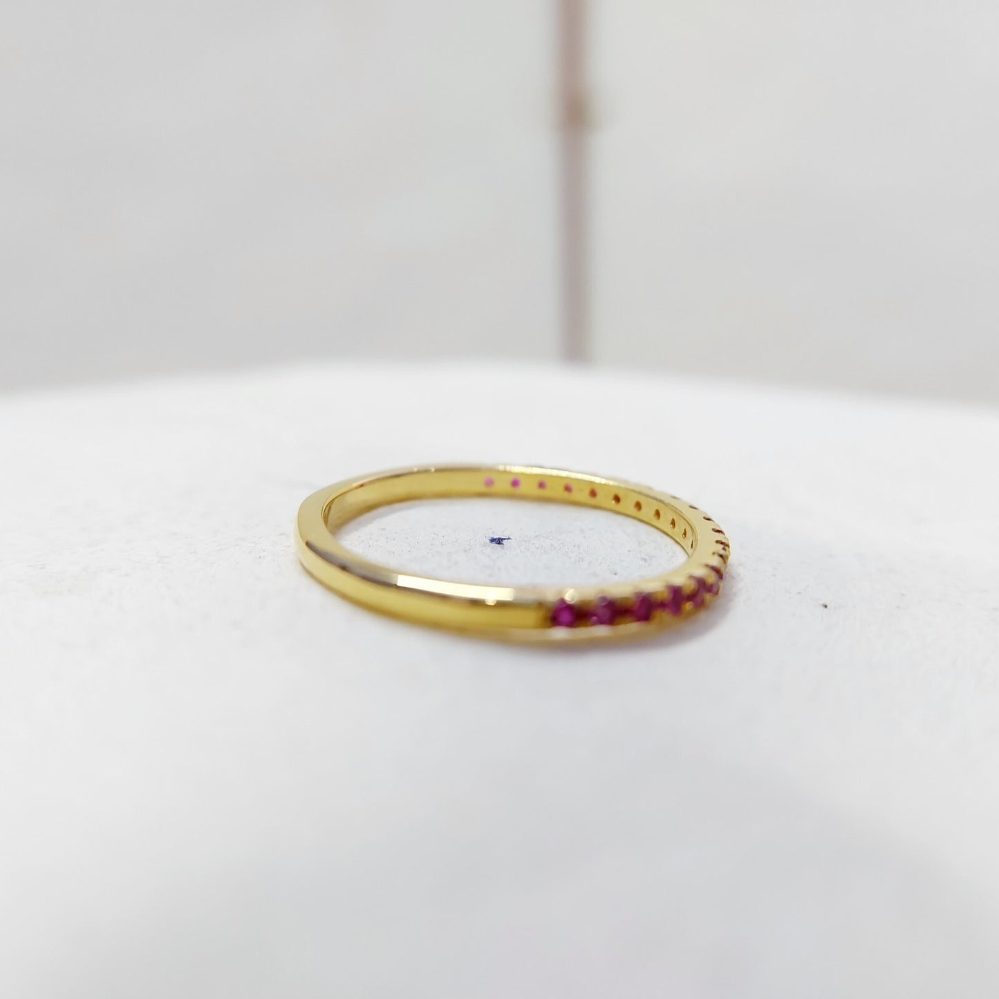 Ruby Stacking Ring Full Eternity Band Birthstone Anniversary Women Ring Us5~ 15
