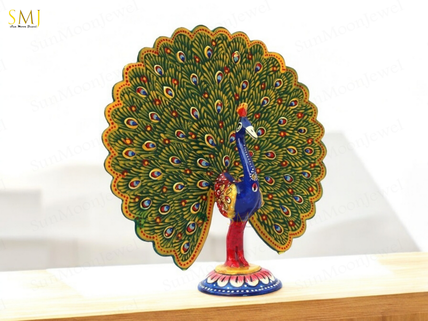 Dancing Peacock Home Decor Office Dancing Peacock Statue Dancing Peacock Gift