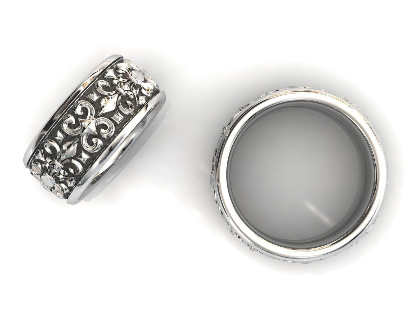 925 Sterling Silver Band Ring US5~15 Handmade Vintage Statement Gift Unisex