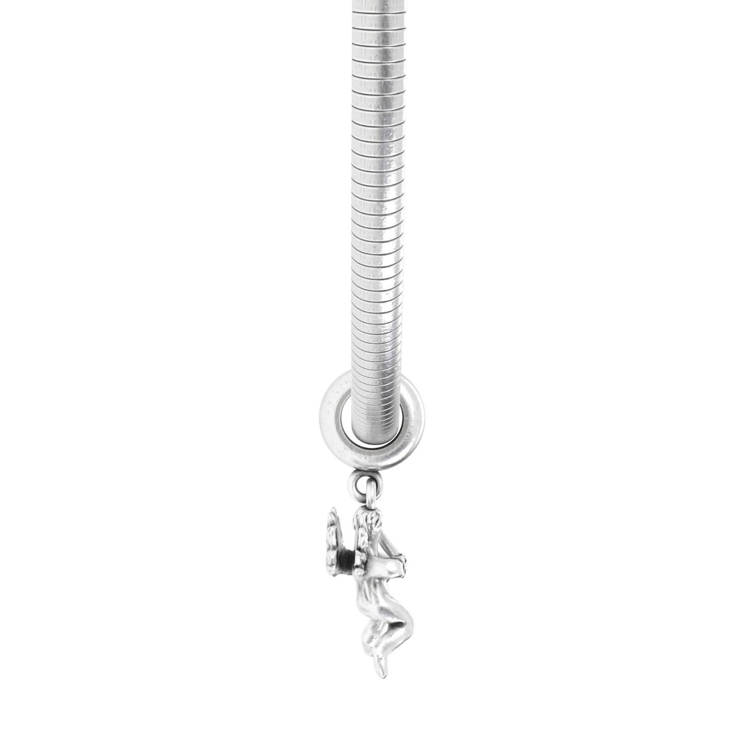 925 Silver Cupid Pendant For Gift Women Angel Charm Religious Necklace Gift