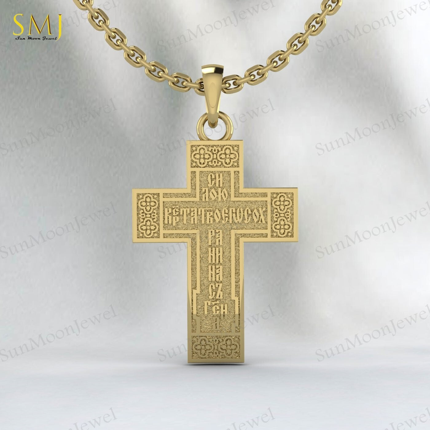 Jesus Ascension Necklace Christian Cross Religious Pendant 925 Silver Christmas