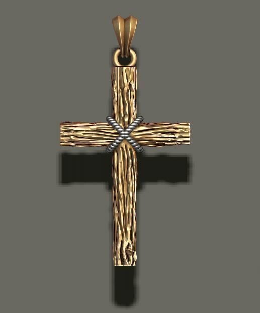 Classic Cross Pendant Brass Religious Jewelry Gift for Men Women Cross Necklace