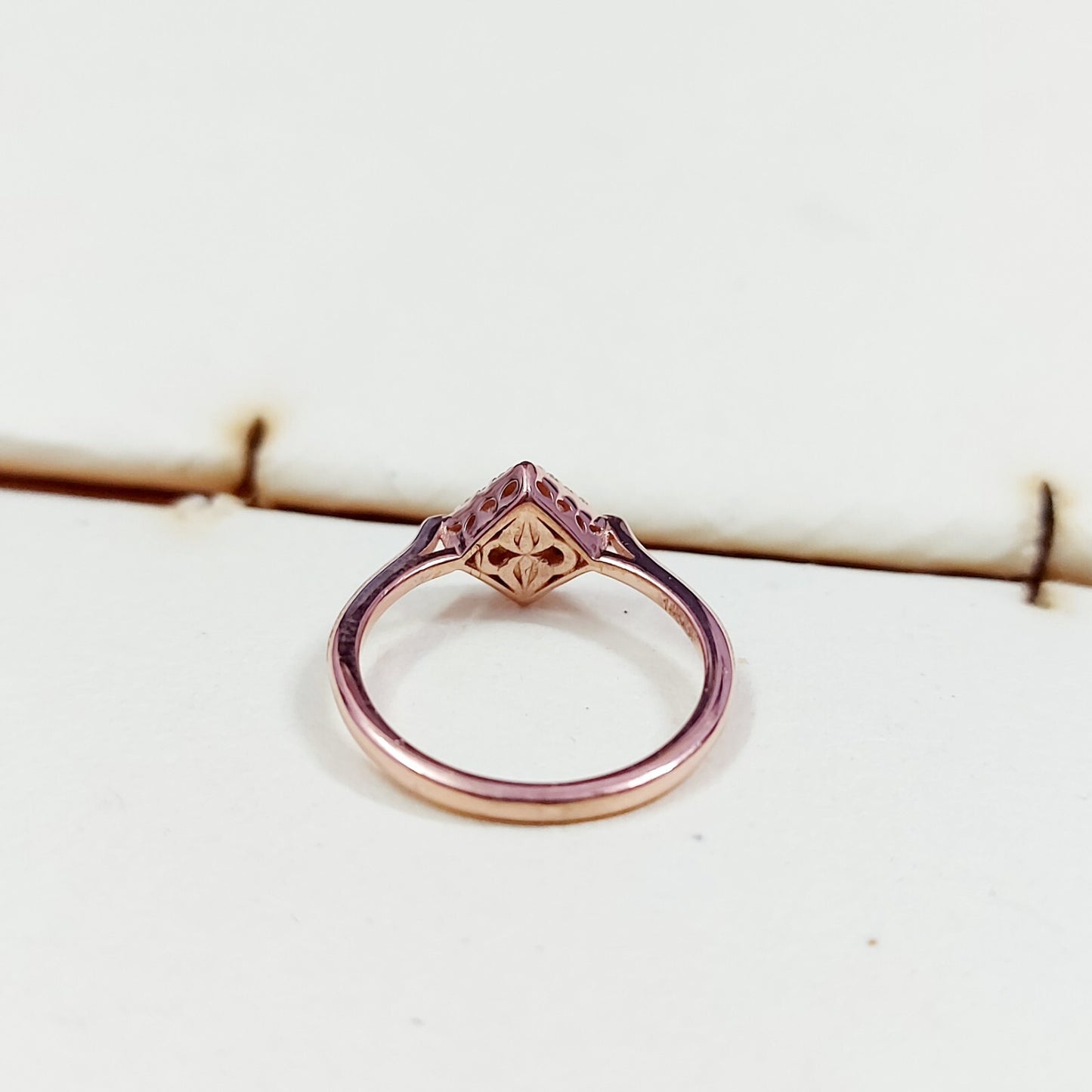 Natural Ruby Diamond Engagement Ring Square Halo Silver Band US5 ~15 Women Gift