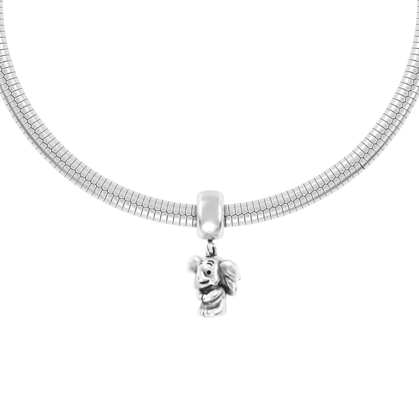 925 Silver Baby Elephant Charm Pendant Necklace Lucky Gift Home Baby Children