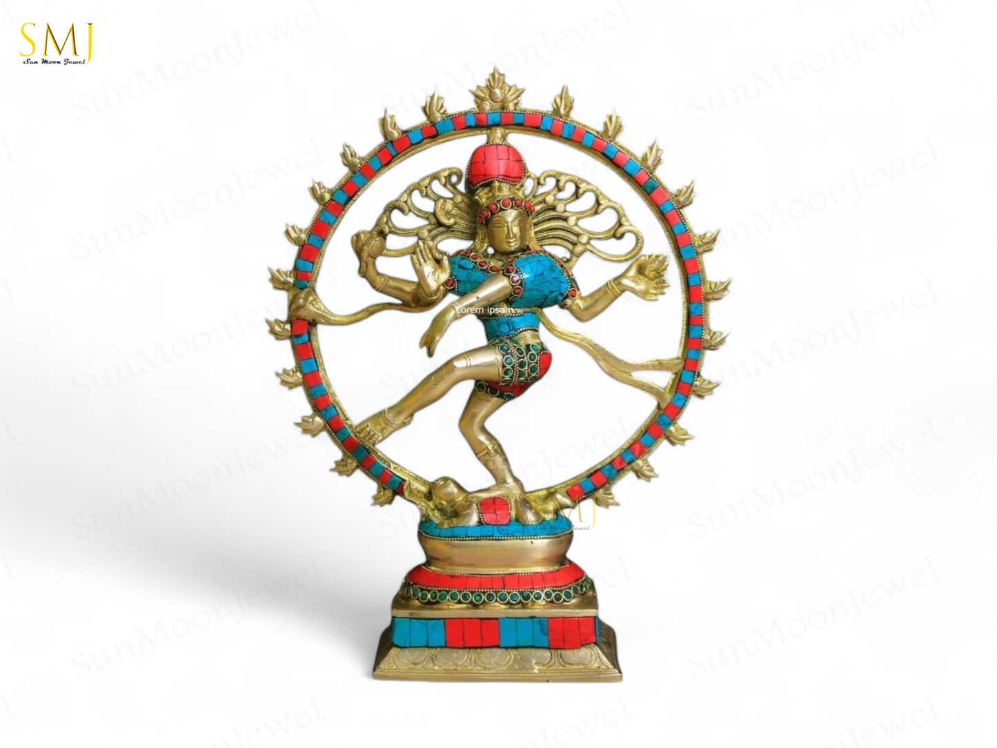 Brass Nataraja Statue Nataraj Dancing Shiva Idol Divine Brass Showpiece Gift