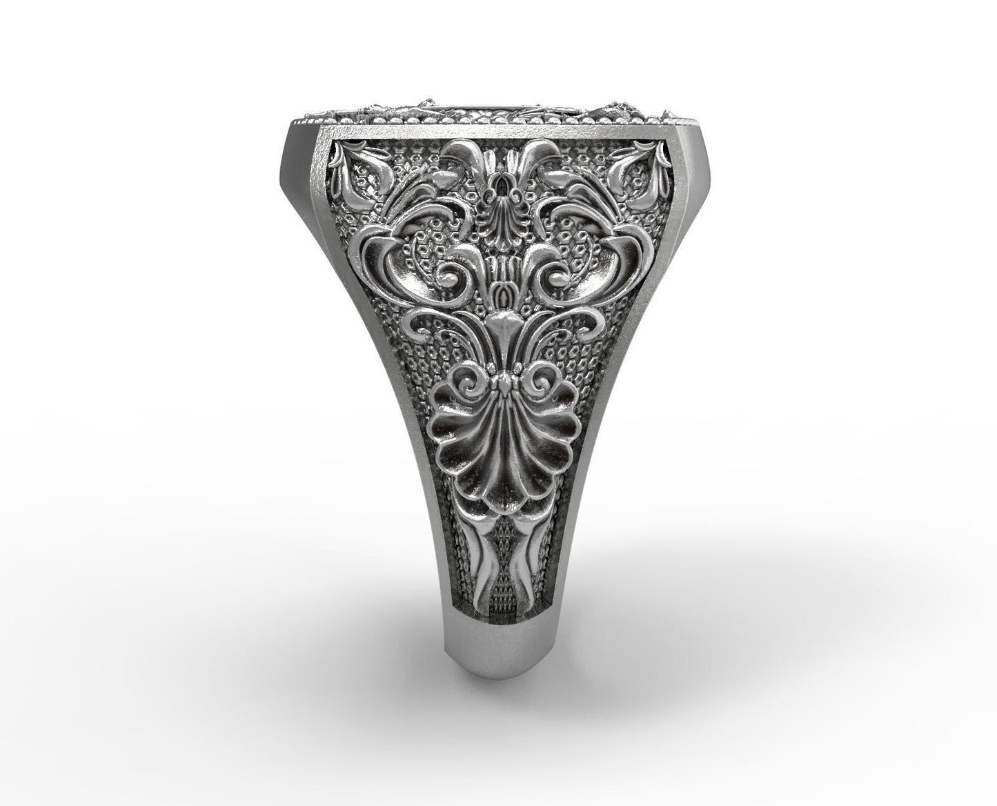 925 Sterling Silver Catholic St Michael Archangel Ring Michael Archangel Us7~ 15