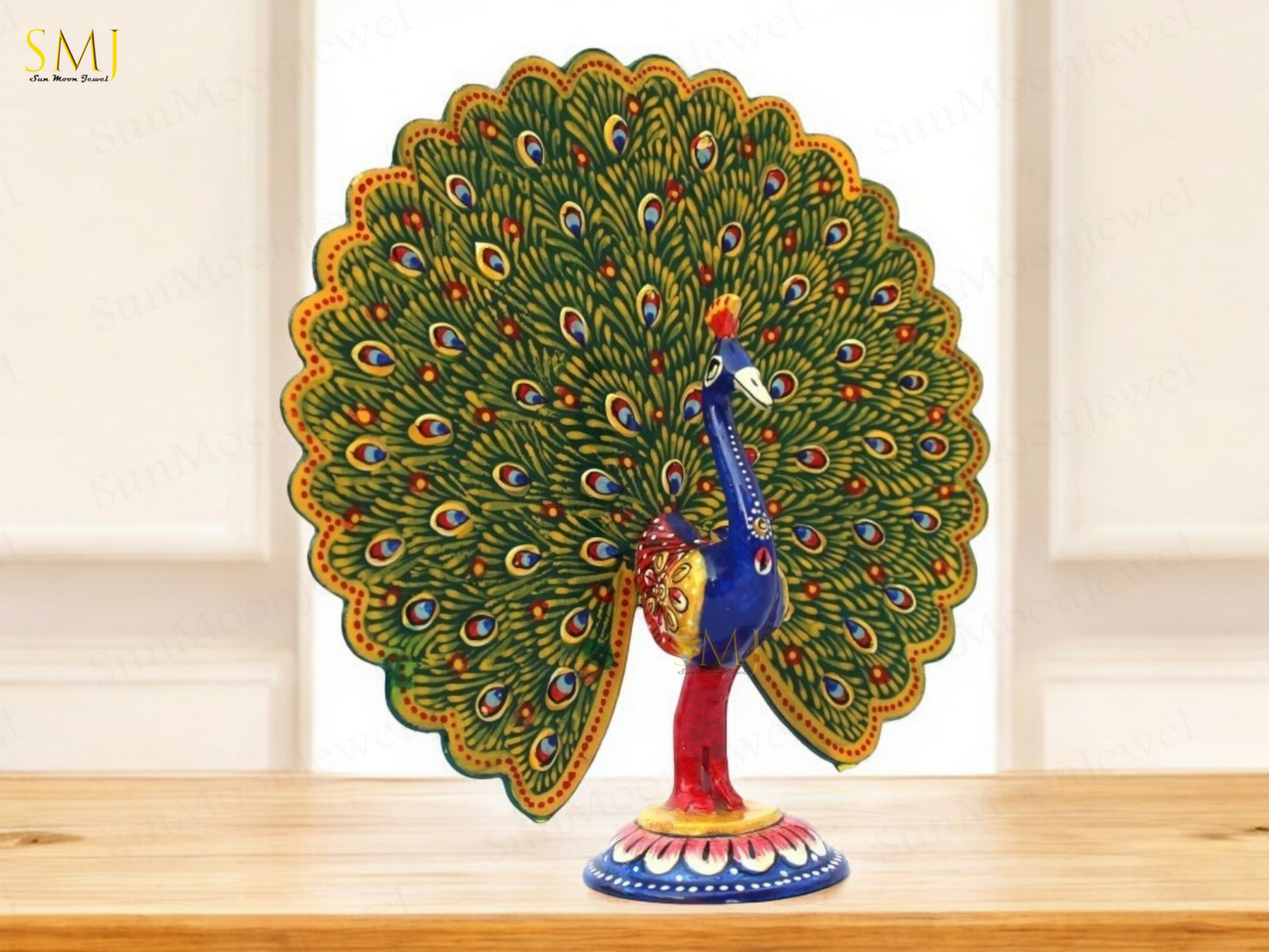 Dancing Peacock Home Decor Office Dancing Peacock Statue Dancing Peacock Gift