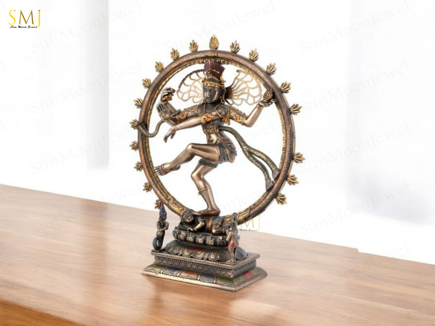 Copper Finish Nataraj Statue Copper Finish Divine Dancing Shiva Showpiece Gift