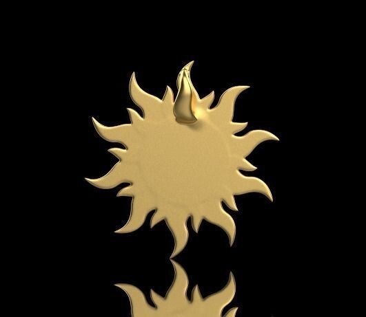 Large Sun Pendants Antiqued Sun and Moon Celestial Brass Necklace Birthday Gift