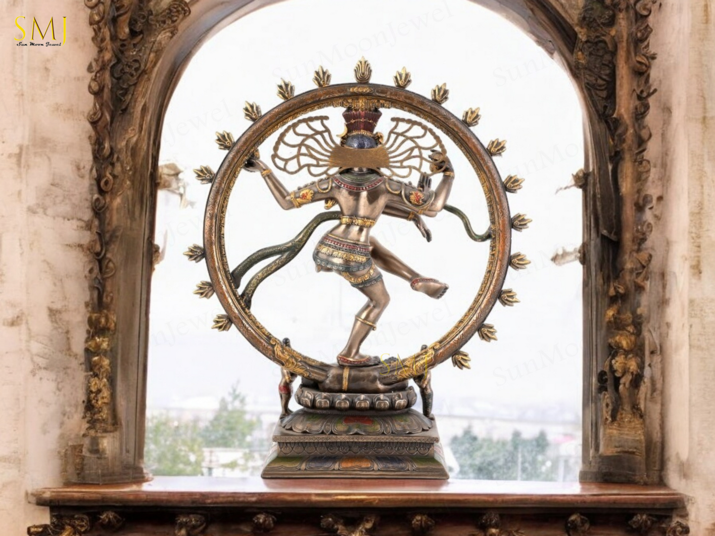 Copper Finish Nataraj Statue Copper Finish Divine Dancing Shiva Showpiece Gift