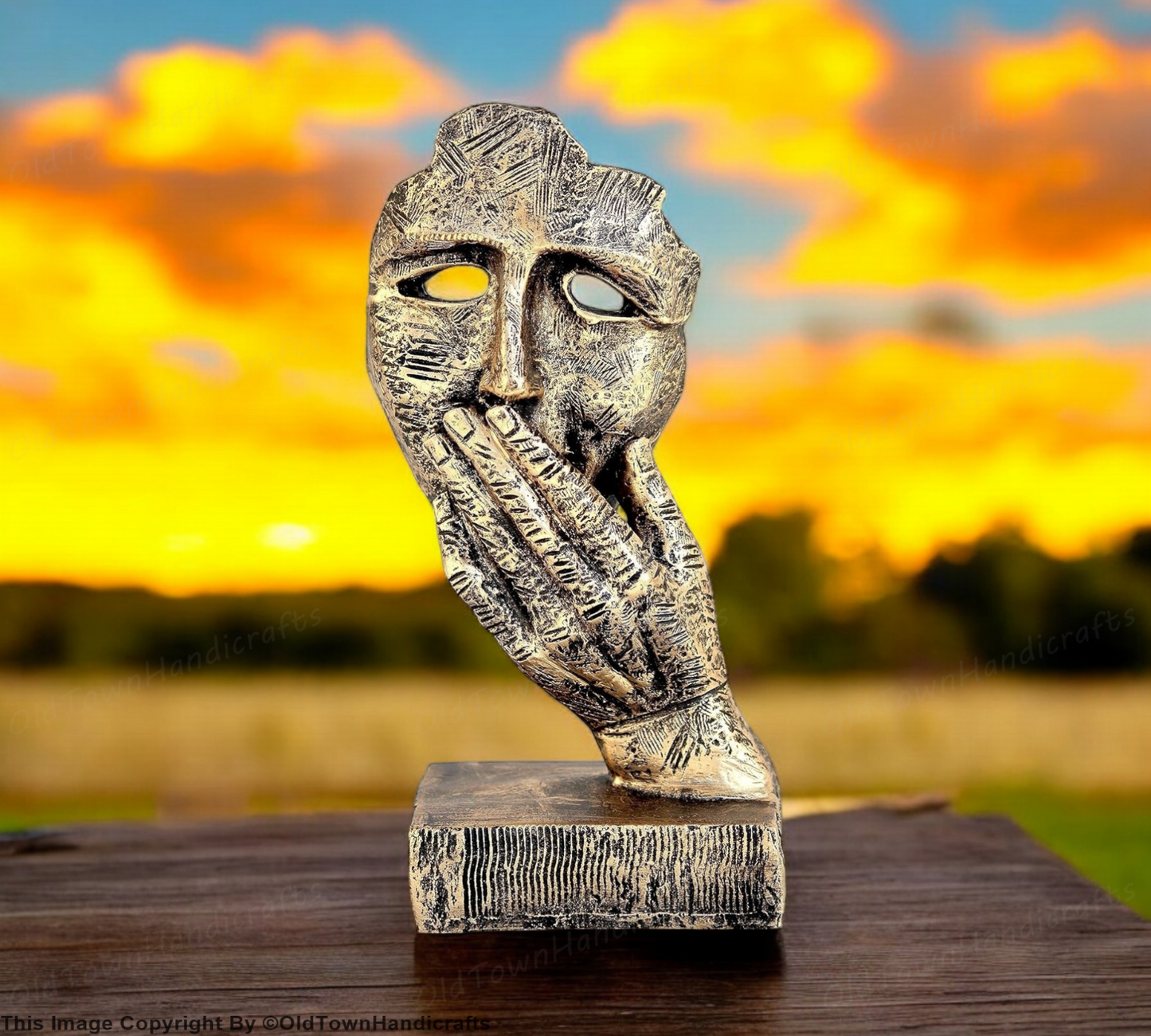 Handcrafted Human Face Figurine Decorative Showpiece for Home & Office Decor