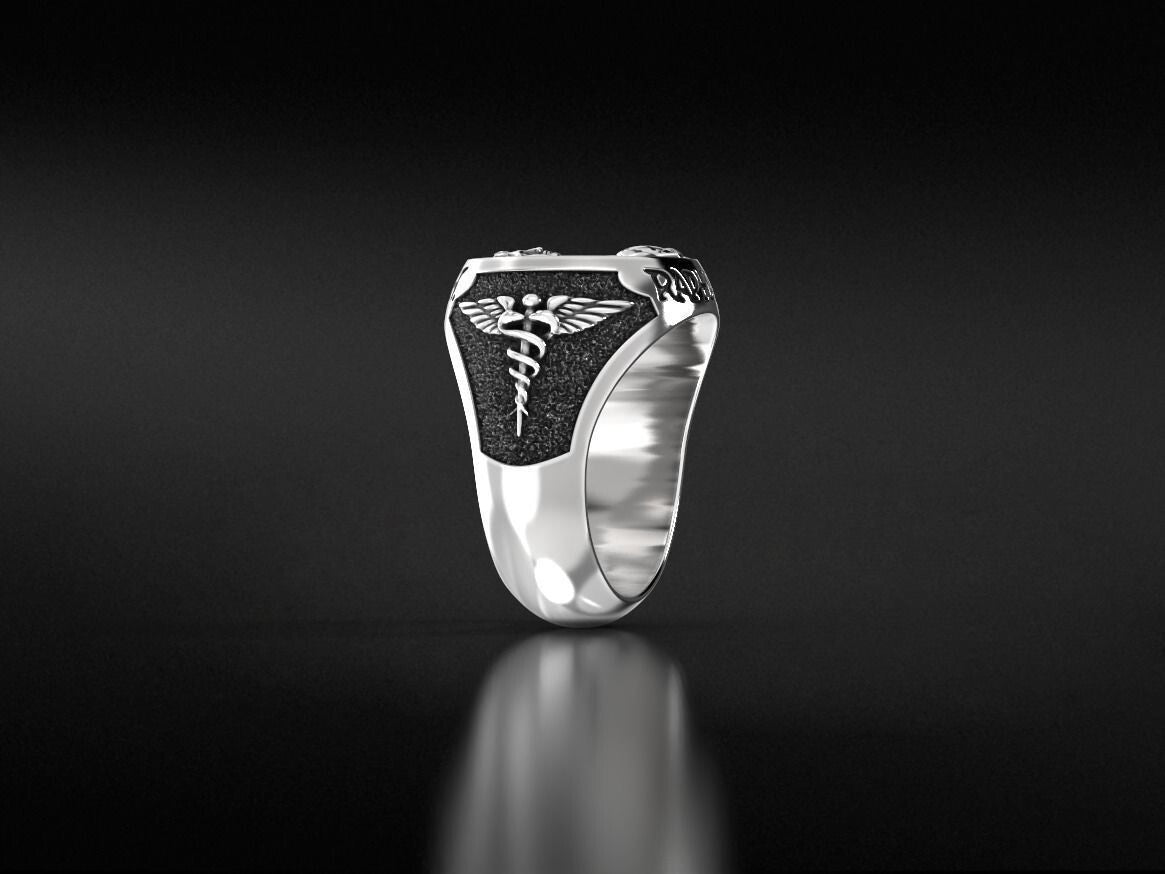Saint Raphael Archangel Ring 925 Silver Spiritual Christian Gift US 5-15 Unisex