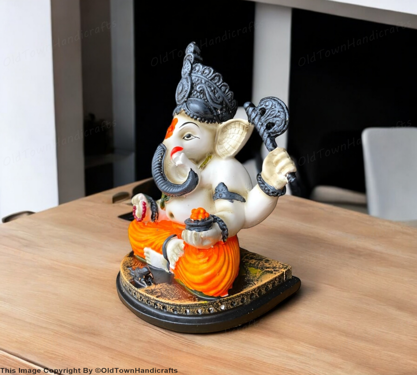 Ganesh Polyresin Lord Ganesha Idol Decorative Religious Showpiece for Home Decor