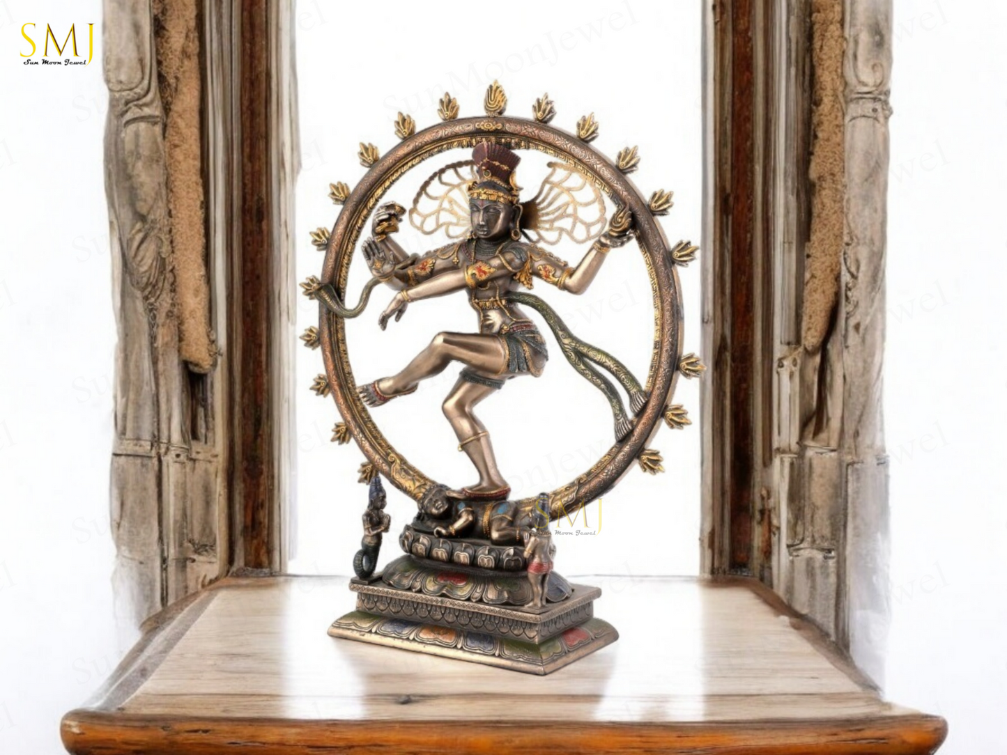 Copper Finish Nataraj Statue Copper Finish Divine Dancing Shiva Showpiece Gift