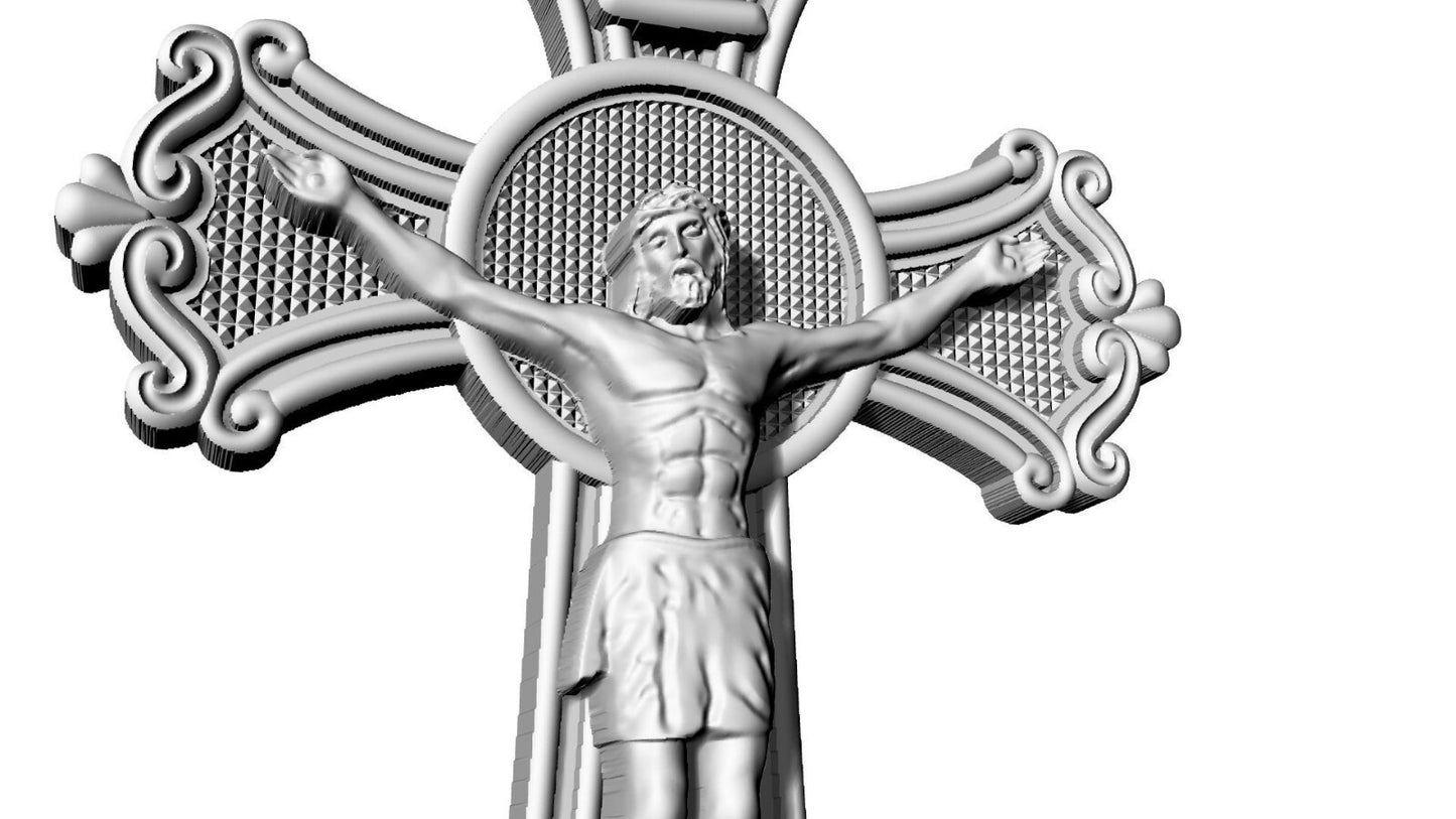 Silver Jesus Cross INRI Pendant Catholic Jesus Christ Necklace Women Jewelry Men