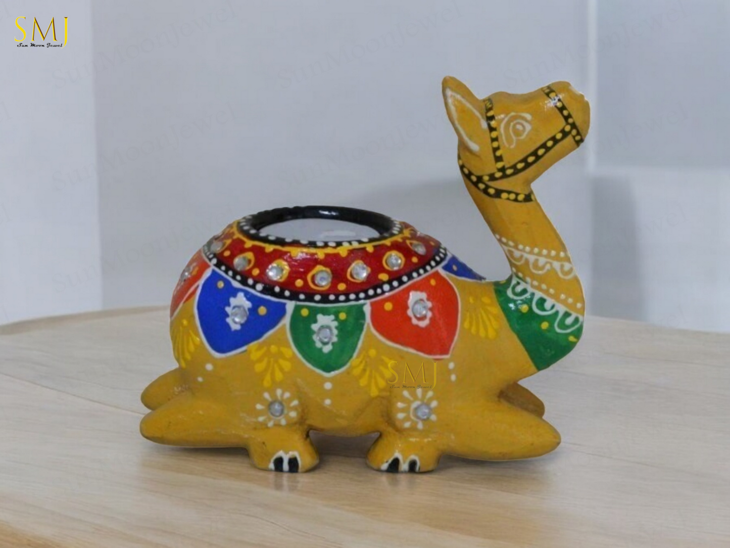 Decorative Embossed Camel Candle Holder Set Candle Holders Animal For Gift Camel