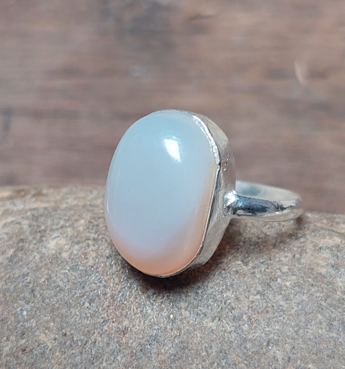 Oval Opalite 925 Sterling Silver Handmade Ring,Gift For Her,Wedding Ring
