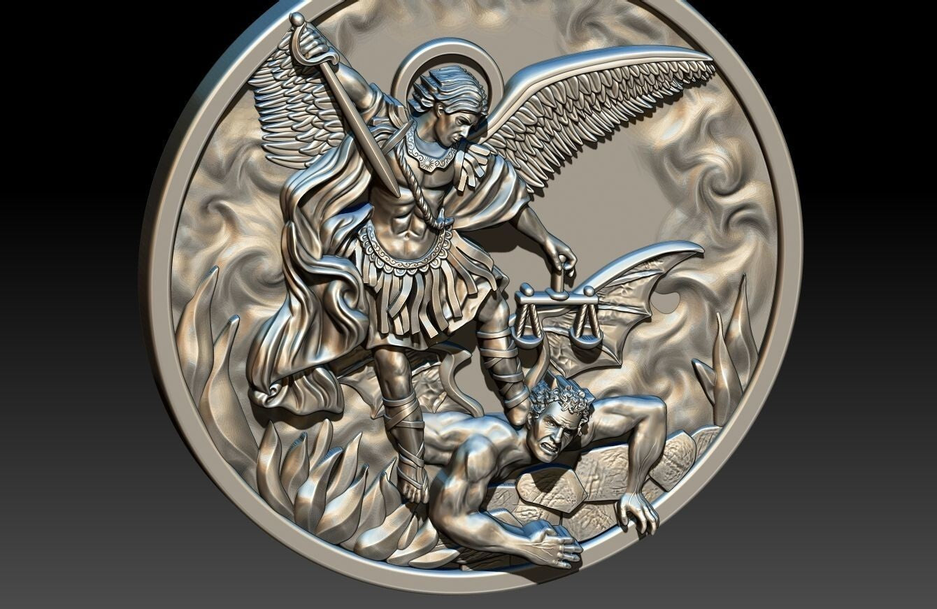 St Michael Archangel Pendant 925 Sterling Silver Necklace Gift Women