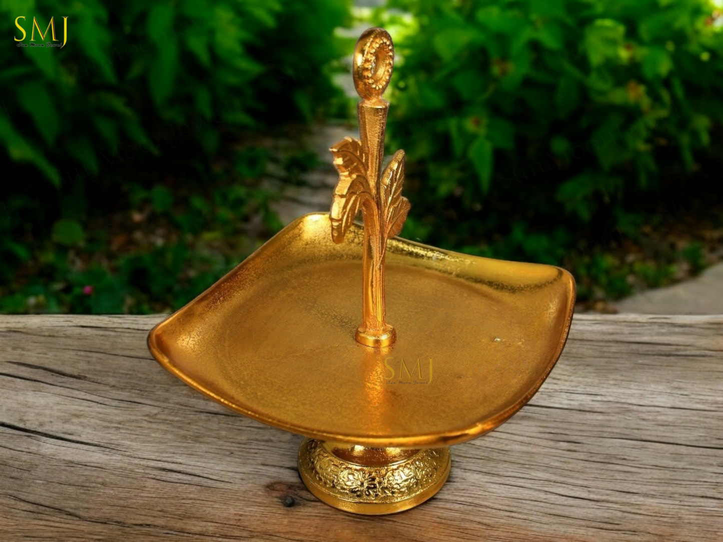 Golden Plated Aluminium Serving Tray Brass Gold Platter Serving Tray Decor Home