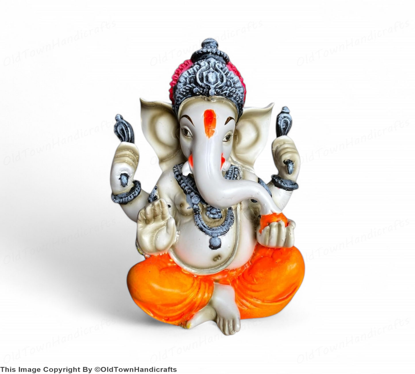Ganesha Idol Polyresin Lord Ganesha Statue Decorative Showpiece for Home Decor