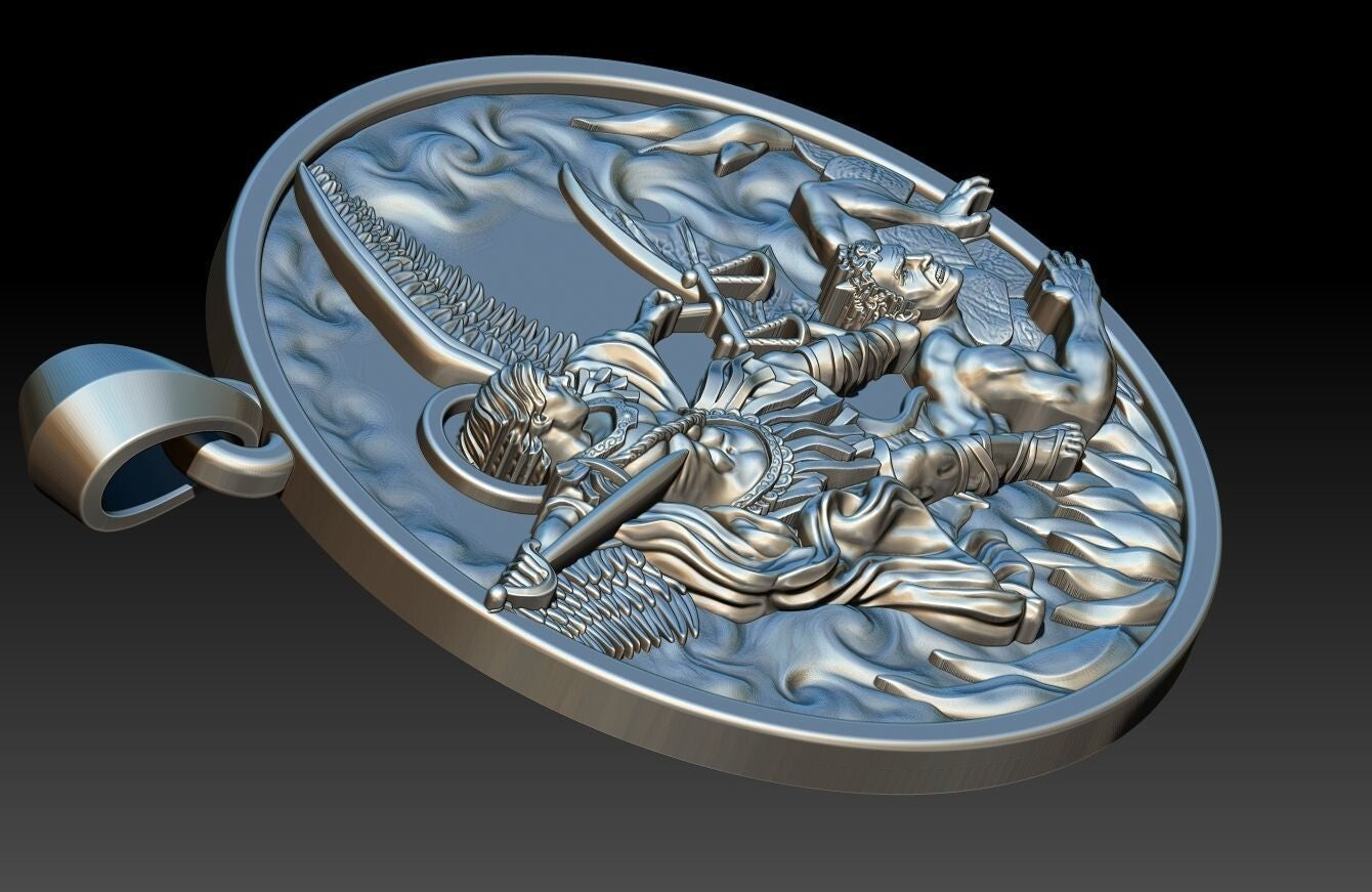 St Michael Archangel Pendant 925 Sterling Silver Necklace Gift Women