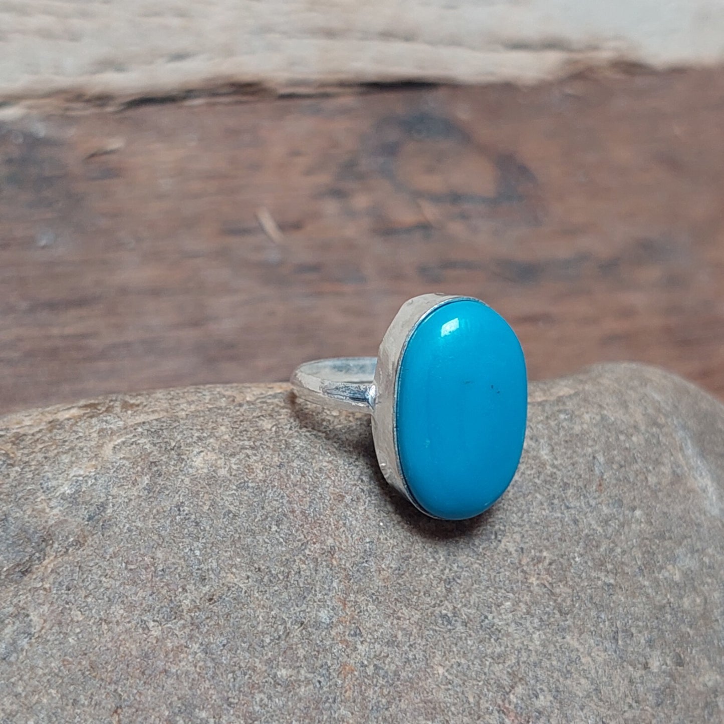 Arizona Turquoise Ring,925 Sterling Silver Ring,Statement Ring,Oval Stone Ring