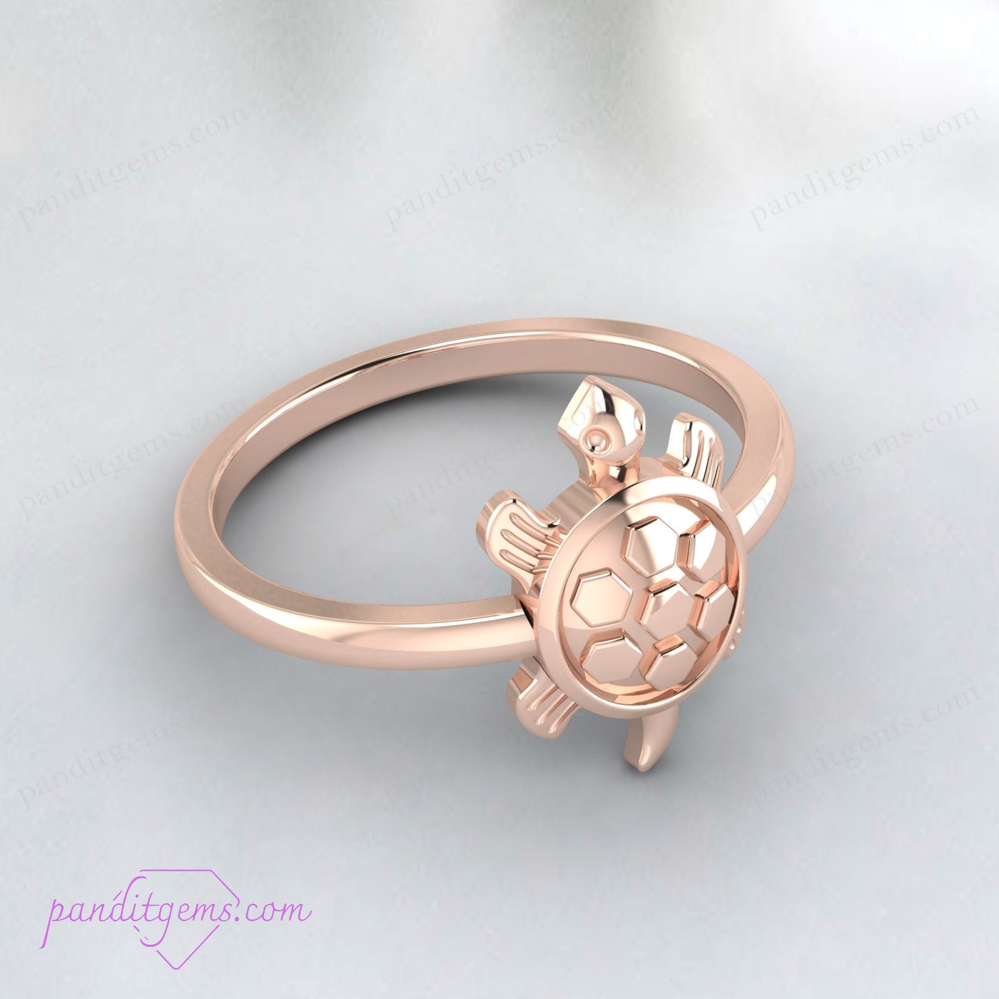 925K silver ring with a Fengshui turtle motif. A unisex design representing protection and strength, suitable for all occasions.