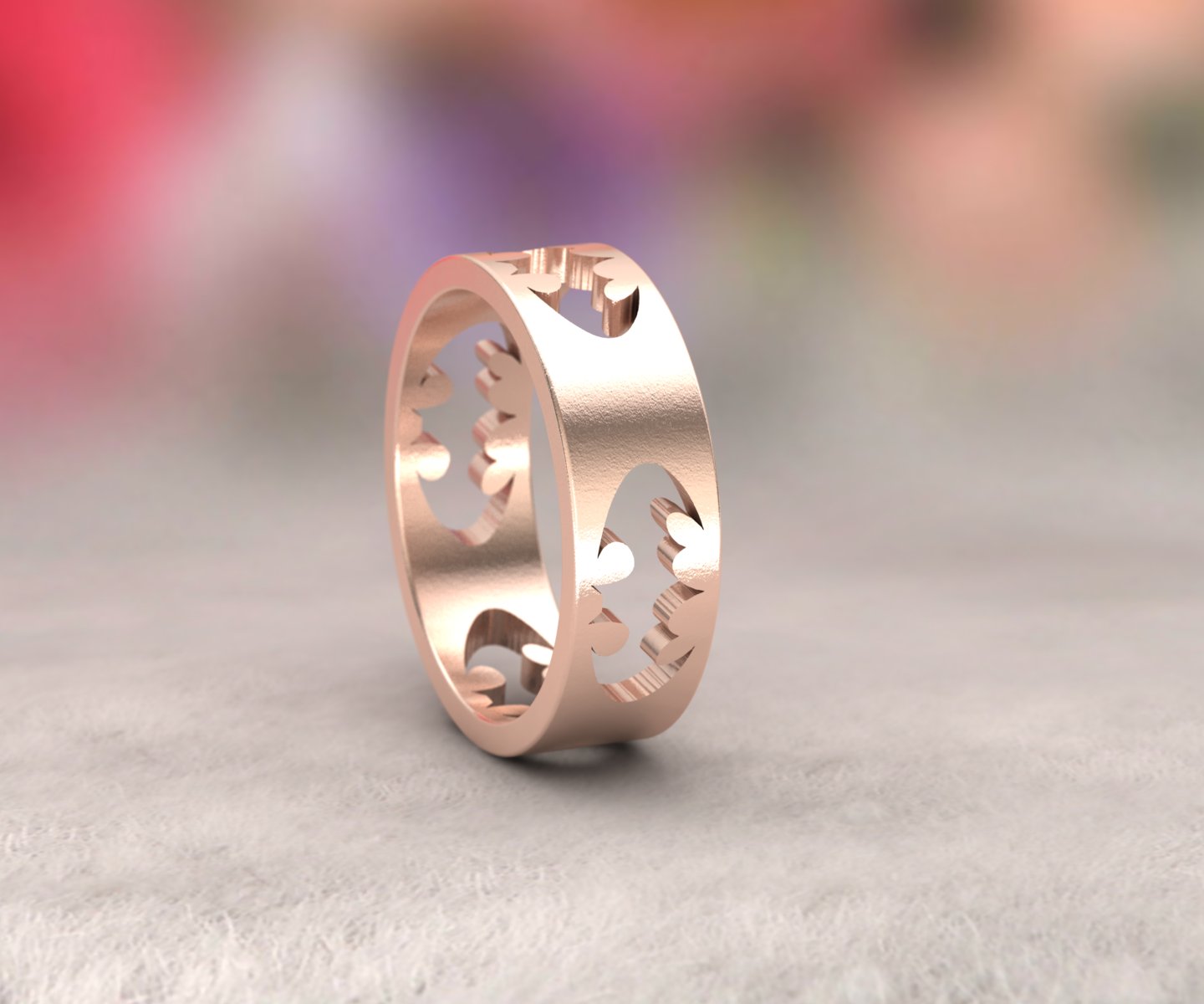 Customizable bat signet ring in silver with two-tone band, perfect for anniversaries.