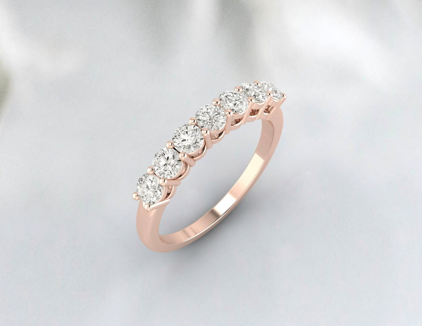 Round Moissanite Wedding Ring Bridal Ring Anniversary Promise Ring