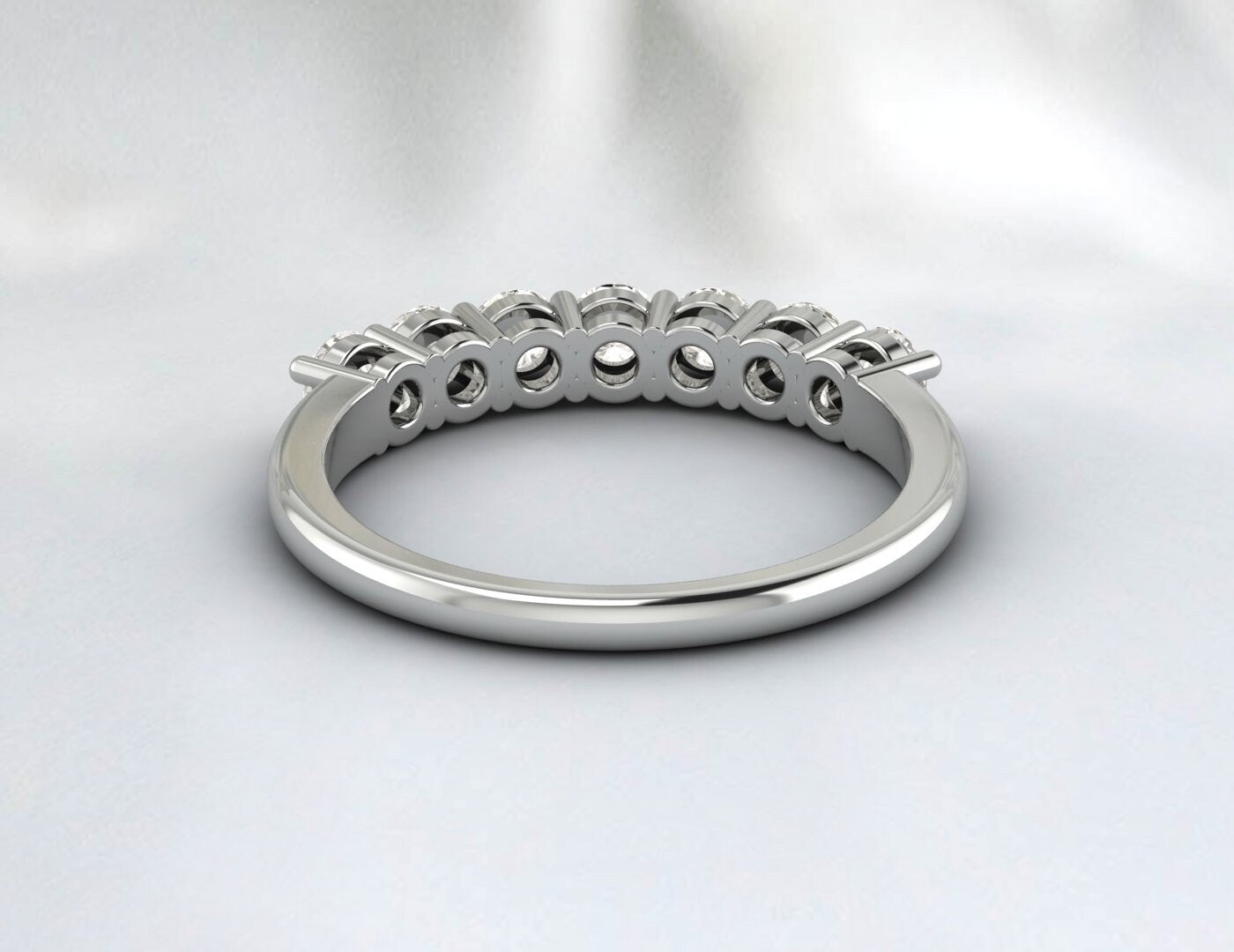 Round Moissanite Wedding Ring Bridal Ring Anniversary Promise Ring