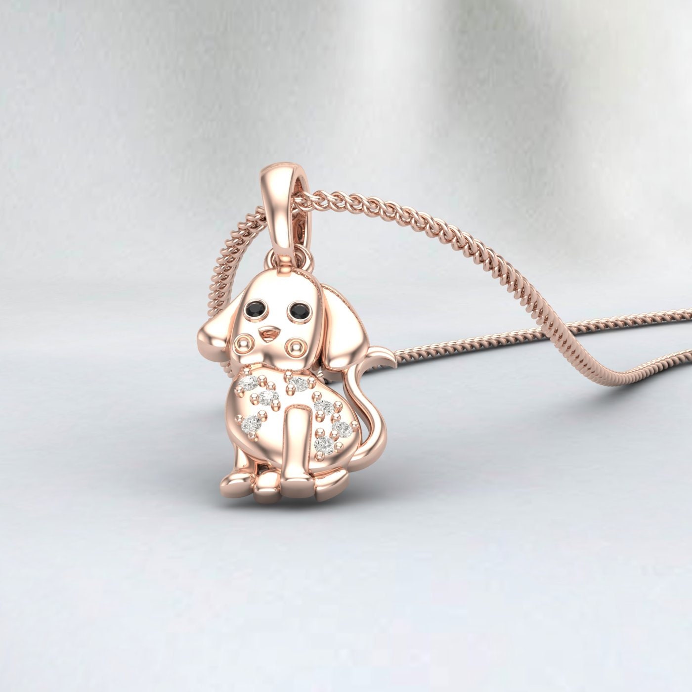 Labrador Style A Necklace - Engraving Pendant - Sterling Silver Jewelry - Gold Jewelry - Rose Gold Jewelry - Personalized Pet Dog Jewelry