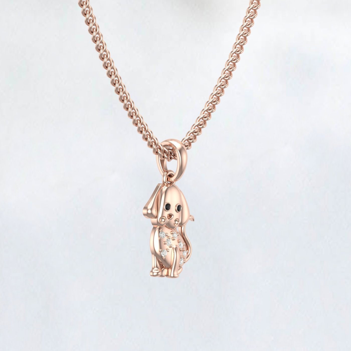 Labrador Style A Necklace - Engraving Pendant - Sterling Silver Jewelry - Gold Jewelry - Rose Gold Jewelry - Personalized Pet Dog Jewelry