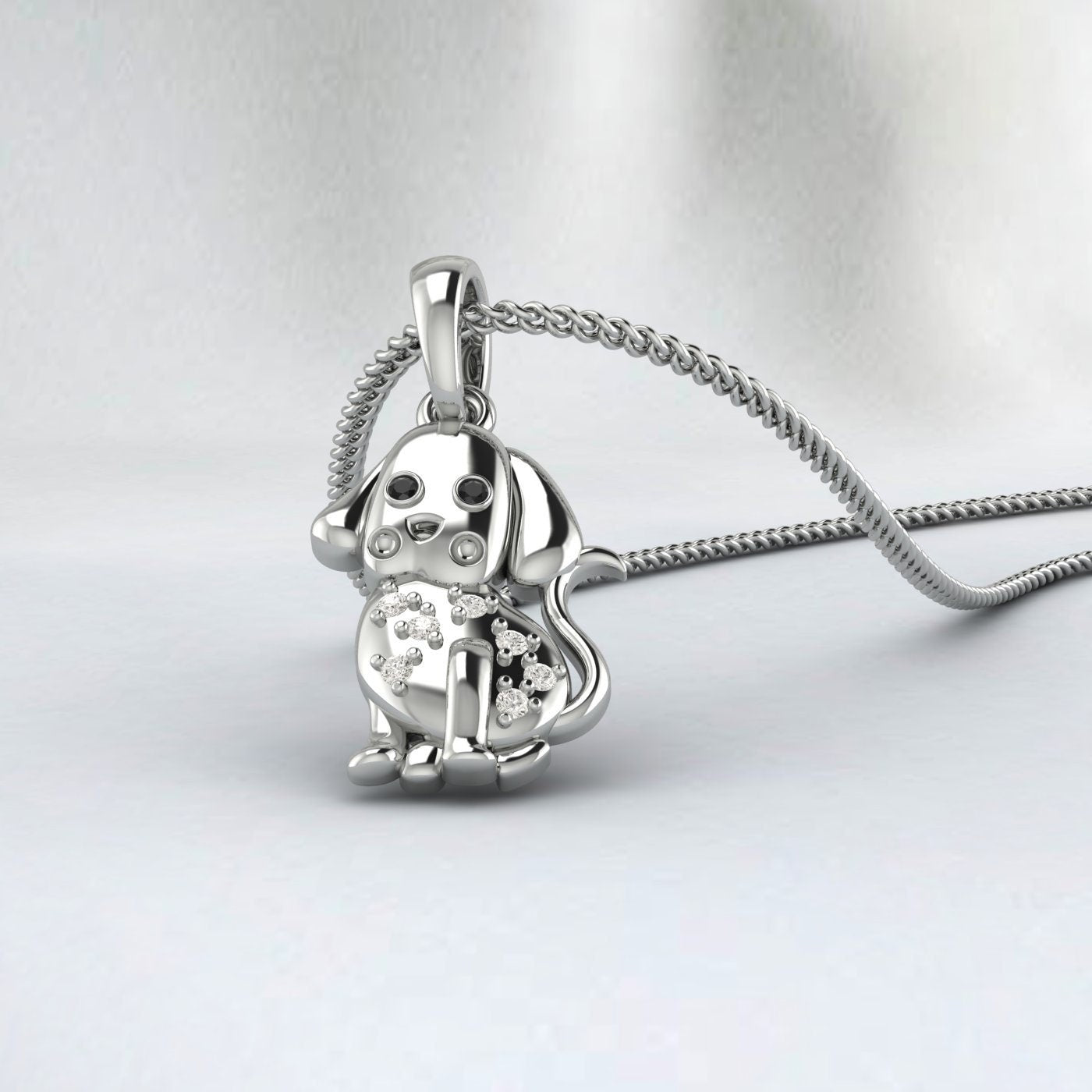 Labrador Style A Necklace - Engraving Pendant - Sterling Silver Jewelry - Gold Jewelry - Rose Gold Jewelry - Personalized Pet Dog Jewelry