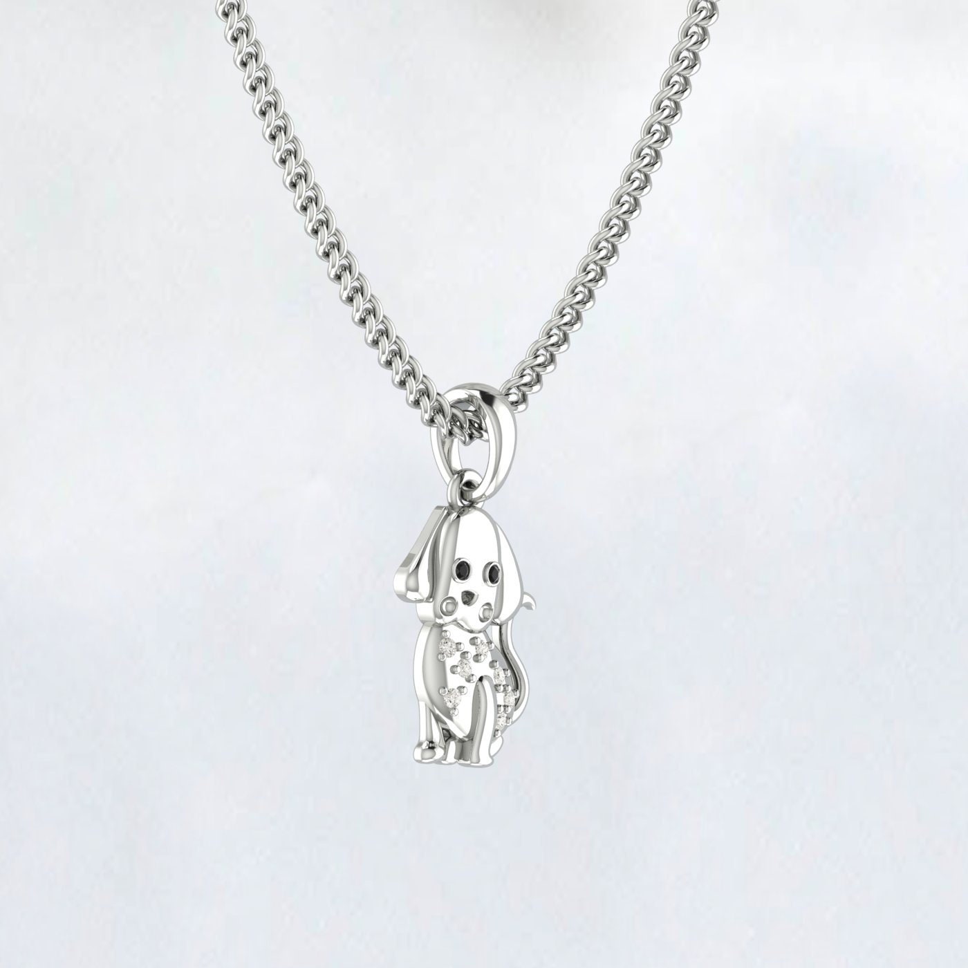 Labrador Style A Necklace - Engraving Pendant - Sterling Silver Jewelry - Gold Jewelry - Rose Gold Jewelry - Personalized Pet Dog Jewelry
