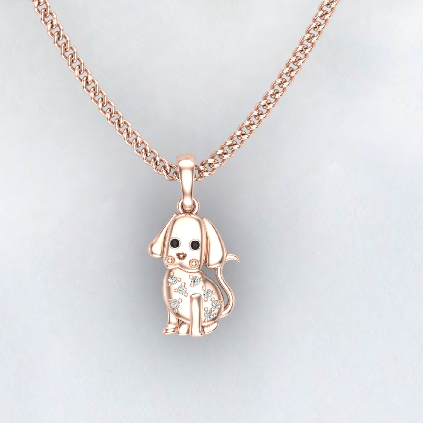 Labrador Style A Necklace - Engraving Pendant - Sterling Silver Jewelry - Gold Jewelry - Rose Gold Jewelry - Personalized Pet Dog Jewelry