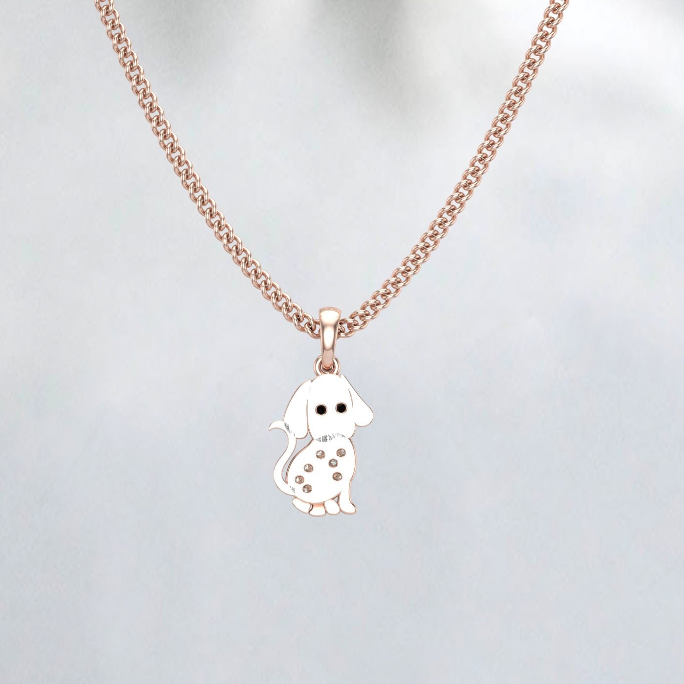 Labrador Style A Necklace - Engraving Pendant - Sterling Silver Jewelry - Gold Jewelry - Rose Gold Jewelry - Personalized Pet Dog Jewelry