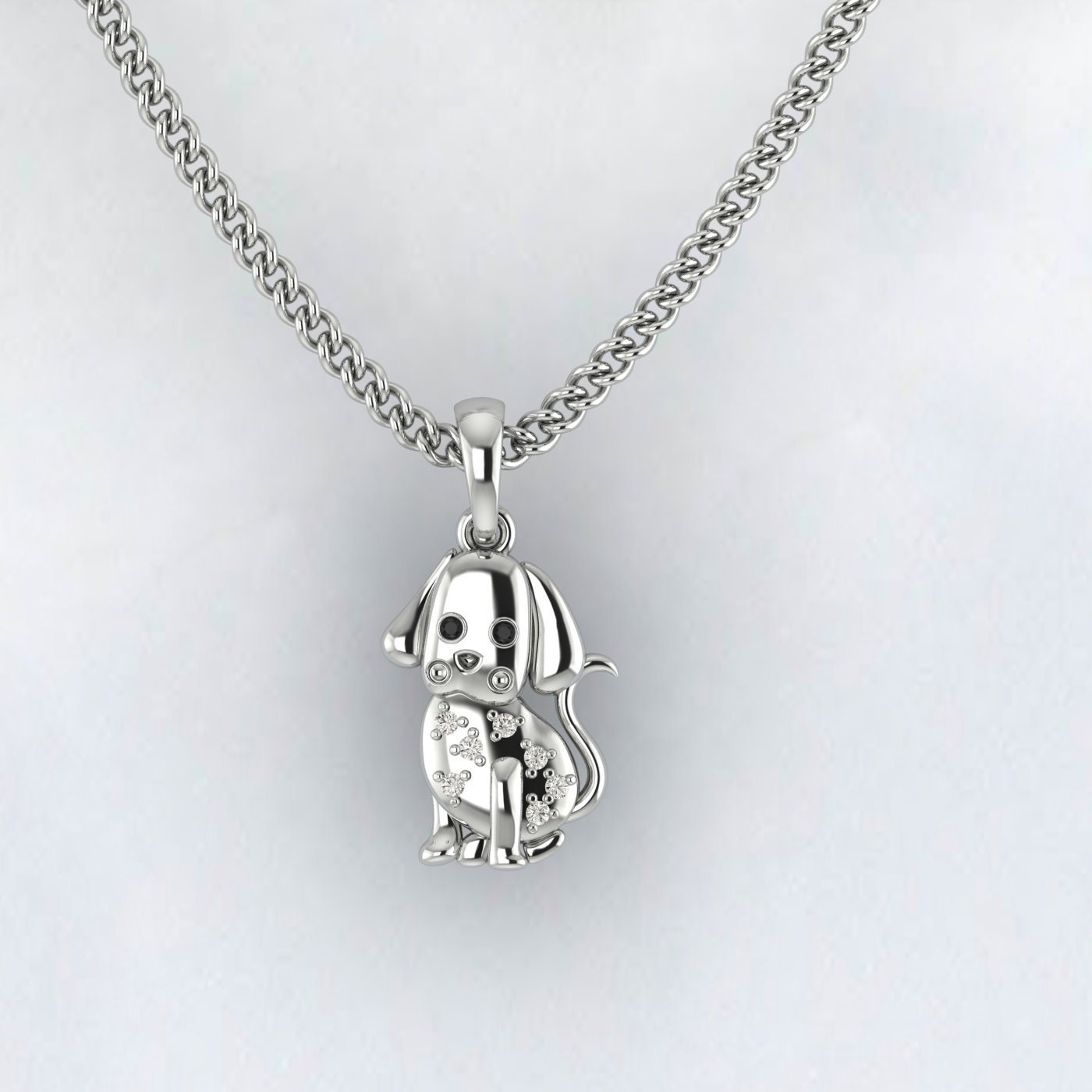 Labrador Style A Necklace - Engraving Pendant - Sterling Silver Jewelry - Gold Jewelry - Rose Gold Jewelry - Personalized Pet Dog Jewelry