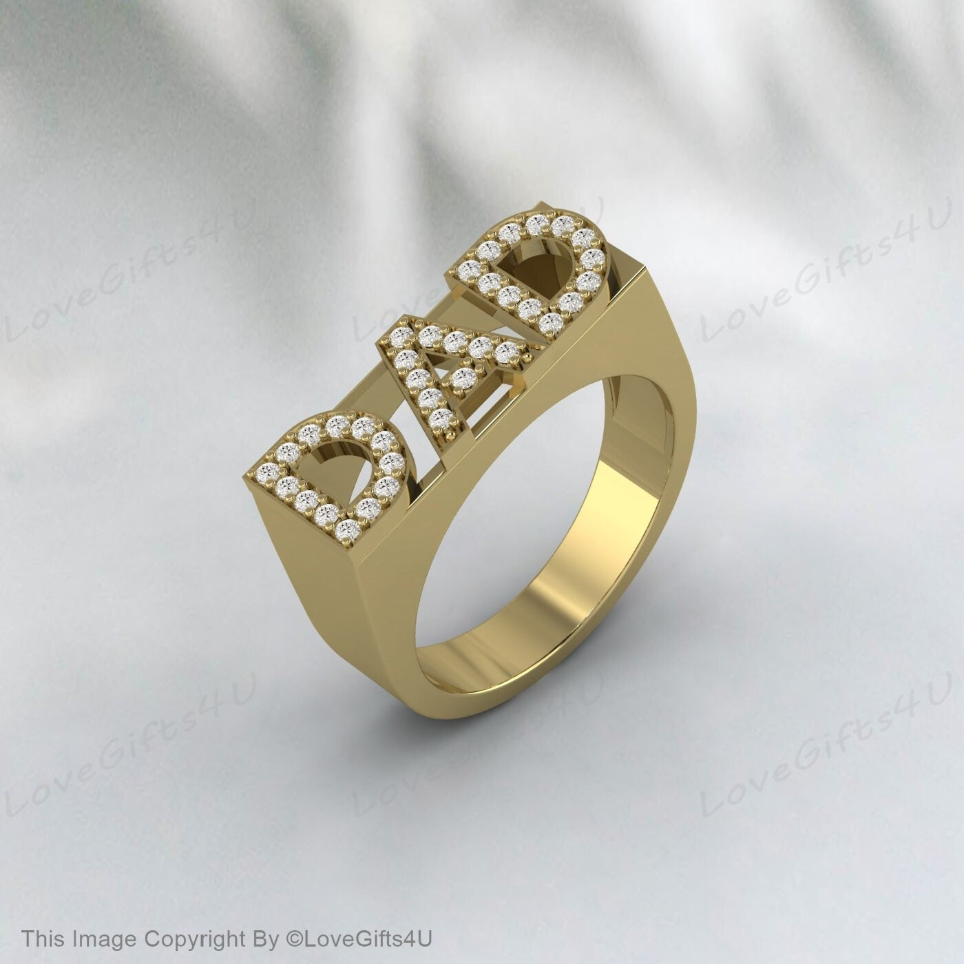 Bague de papa avec pierre de naissance, chevalière gravée pour papa, cadeau de fête des pères