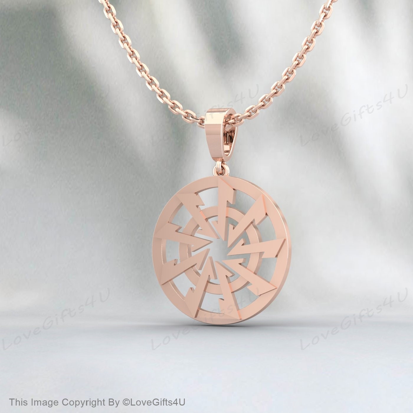 Handgemachte Halskette mit Anhänger aus Edelstahl für Wikinger, heidnisches Sonnenrad-Symbol, Odin, Medaillon, Wicca, schwarze Sonne, uraltes Symbol, bedruckter Ton