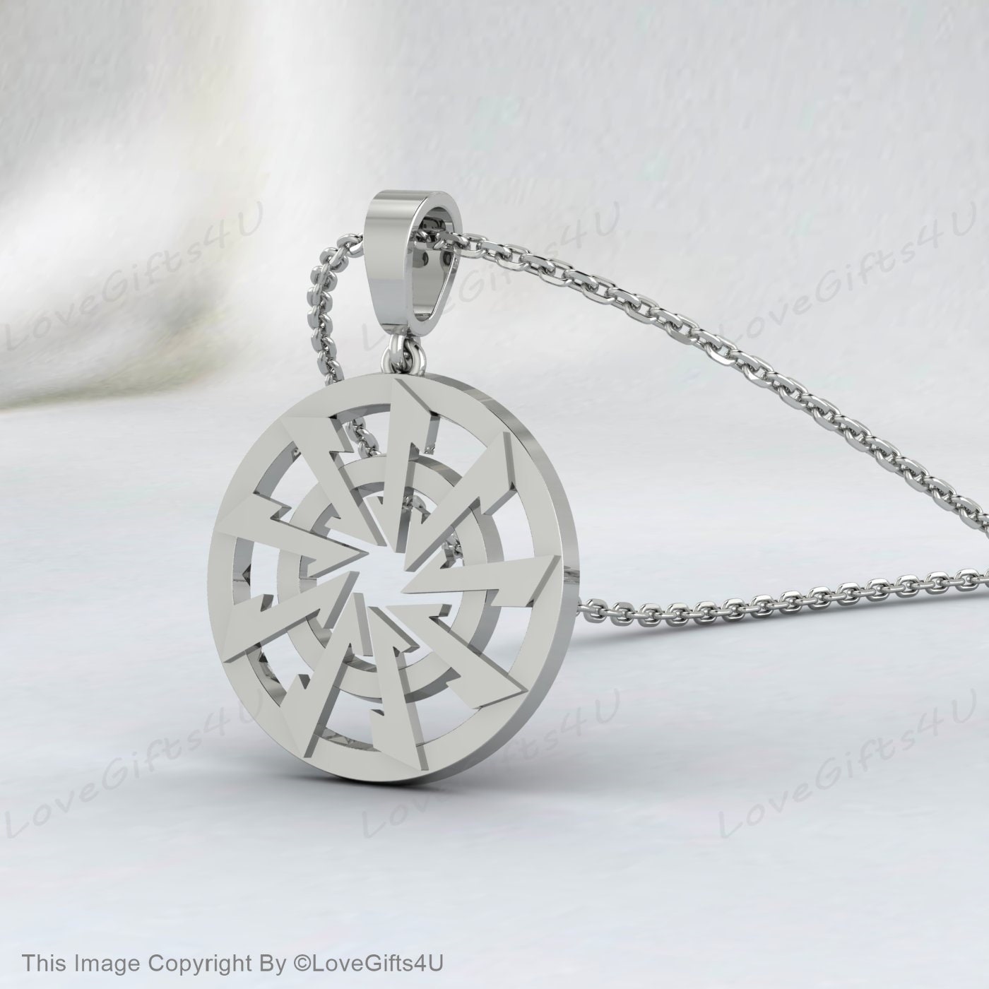 Handgemachte Halskette mit Anhänger aus Edelstahl für Wikinger, heidnisches Sonnenrad-Symbol, Odin, Medaillon, Wicca, schwarze Sonne, uraltes Symbol, bedruckter Ton